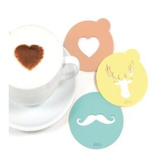 NEW DOIY Hip Coffee Decorating Reusable Acrylic Stencils